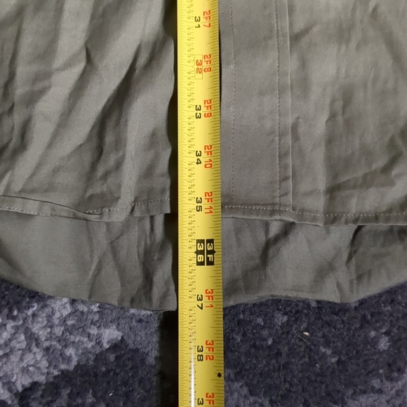 Schaefer Long Sleeve Button Down Shirt XXL Green Made In Texas USA 18 1/2 X 37 - Picture 9 of 9